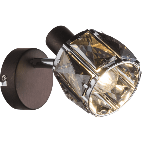 Lampa spot -A M160710-B 1xE14 40W braon -staklo