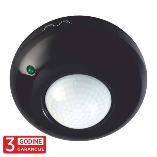 Senzor plafonski Crni nadgradni M275 360 stepeni