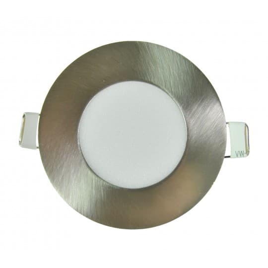 Panel LED M3UO-SN srebrni ugradni okrugli 3W 6500K