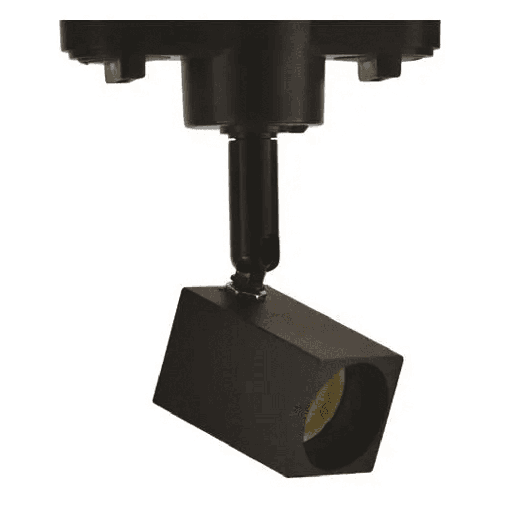 Reflektor šinski GU10 kocka crni 4 cm